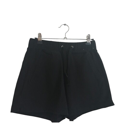 Earth Yoga Short Shorts Women's Size Small Black Stretch Drawstring - Picture 2 of 4